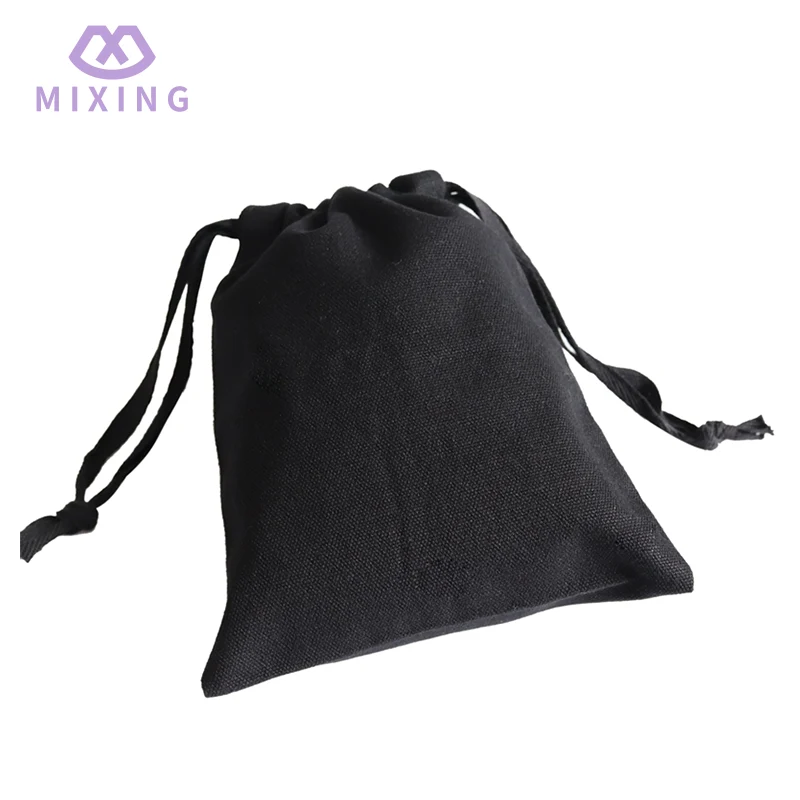 Black Cotton Canvas Dust Bag
