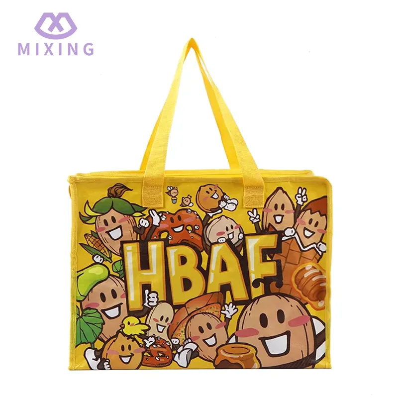 Torba z tkaniny PP z zamkiem błyskawicznym